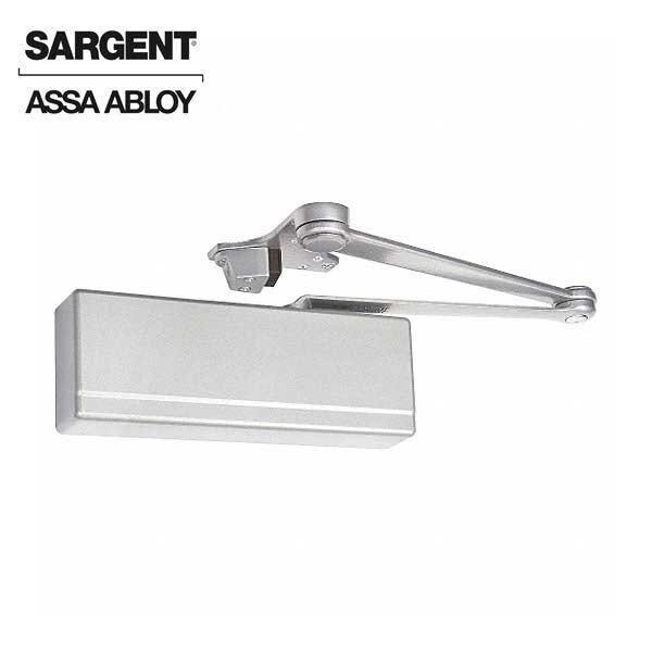 281 series compression stop arm iron-body closer with SRI coating, aluminum enamel finish, Sargent, Mfr#: SRG-SRI-281-CPS-EN